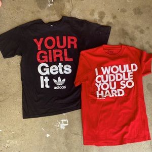 2 graphic t-shirts